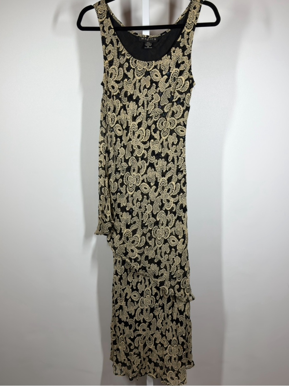 Majick Vintage Floral Maxi Dress Size Small
